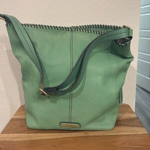 🐈‍⬛ Steven Leather Hobo Style Bag - Seafoam Green